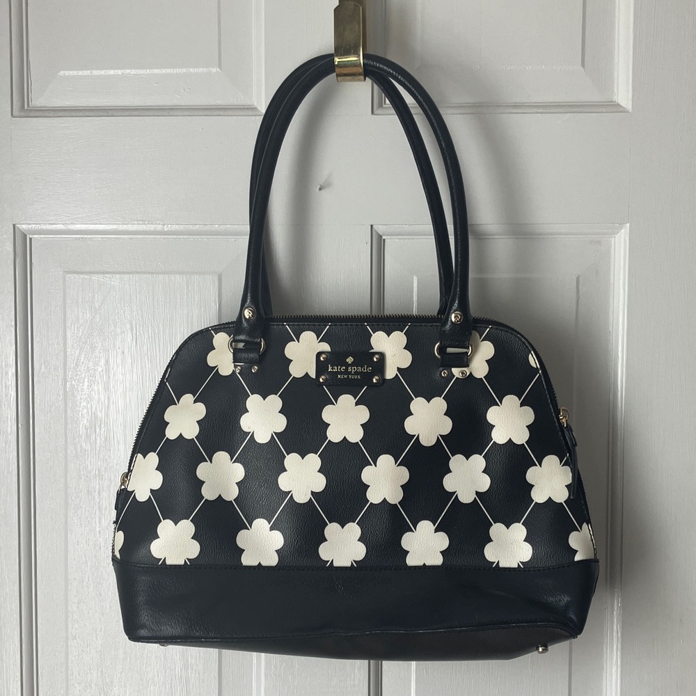 Kate spade daisy print Rachelle satchel handbag purse so cute